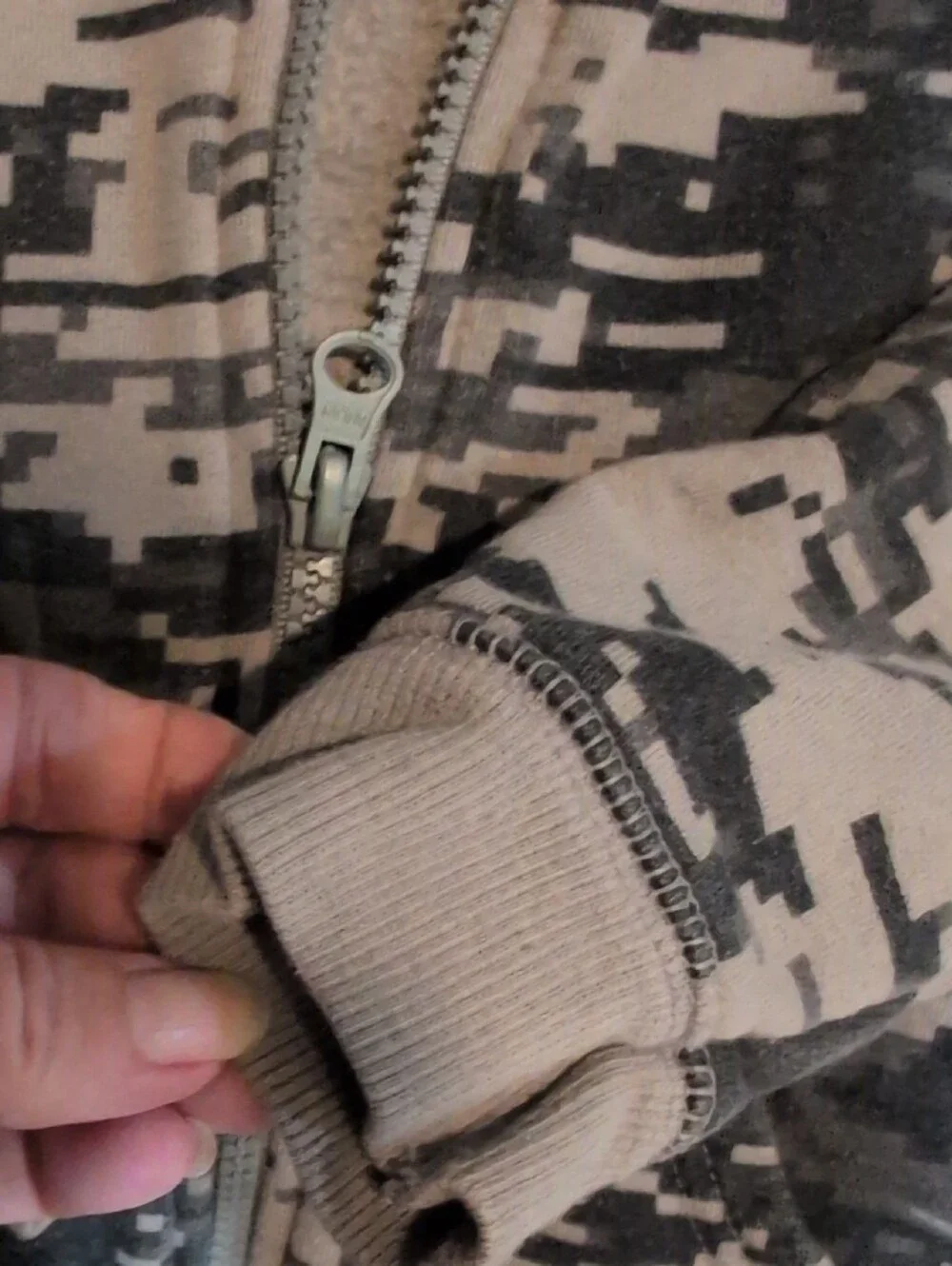 Carter's Black and Gray Digital Camo Zip Hoodie